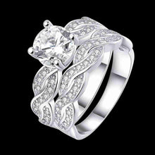 18k gold plated wedding rings Twisted inlaid crystal anel de ouro jewerly accessories ELY