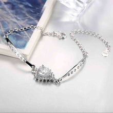 925 silver bracelets &amp; bangles crystal flower pulsera collier plastron STVH 54 ELY