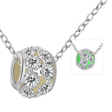 Pendant Glowing necklace Round ball maxi colar jewerly accessories LUYN 81 ELY