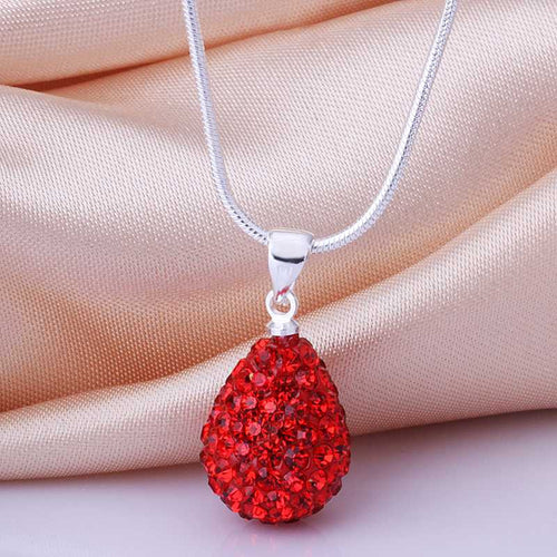 african beads necklaces & pendants red crystal collier plastron Costume Jewellery ELY