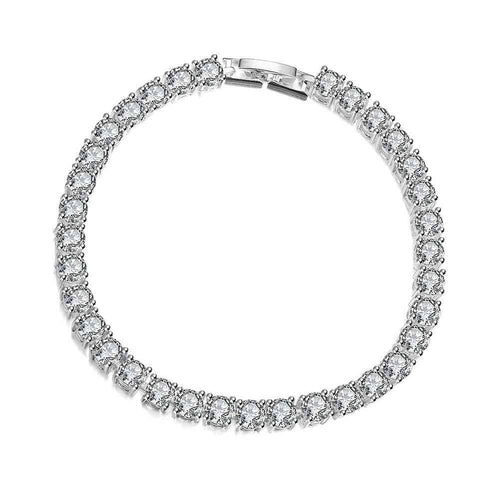 silver bracelets & bangles Flat White pulseira feminina bijoux femme KNWH 8 ELY