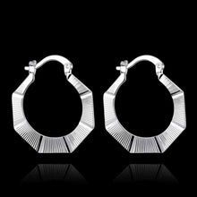 silver earrings Polygon clip cuff bijouterie 691 ELY