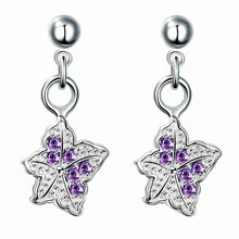 silver earrings Star crystal drop cufflinks prices in euros 245 ELY