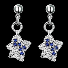 silver earrings Star crystal drop cufflinks prices in euros 245 ELY