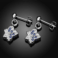 silver earrings Star crystal drop cufflinks prices in euros 245 ELY