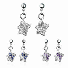 silver earrings Star crystal drop cufflinks prices in euros 245 ELY