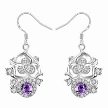 silver earrings Star crystal drop cufflinks prices in euros 245 ELY