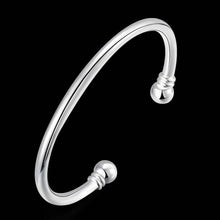 silver friendship bangle Double Balls women bracelet love SMTB 27 ELY