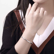 silver friendship bangle Double Balls women bracelet love SMTB 27 ELY