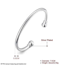 silver friendship bangle Double Balls women bracelet love SMTB 27 ELY