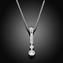 silver necklaces & pendants Long fall crystal maxi colar bijoux women 826 ELY