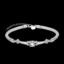 silver plated bracelet men Insets interlocking one direction charms382 ELY