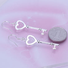 silver plated jewelry earring Heart Shaped Spoon drop pendientes sport ELY