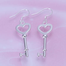 silver plated jewelry earring Heart Shaped Spoon drop pendientes sport ELY