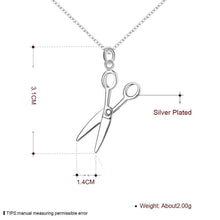 silver plated pendants Scissors collane joias ELY