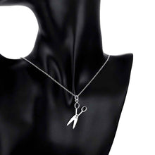 silver plated pendants Scissors collane joias ELY