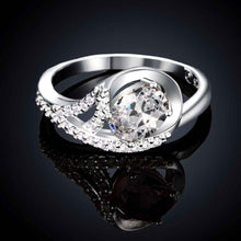 silver plated wedding ring Angel wings bague femme charms277 ELY