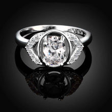 silver plated wedding ring Angel wings bague femme charms277 ELY