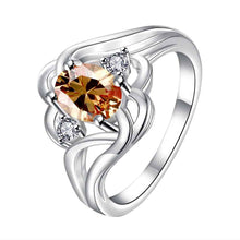 silver plated wedding ring Angel wings bague femme charms277 ELY