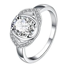 silver plated wedding ring Angel wings bague femme charms277 ELY