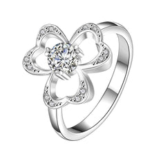 silver plated wedding ring Angel wings bague femme charms277 ELY