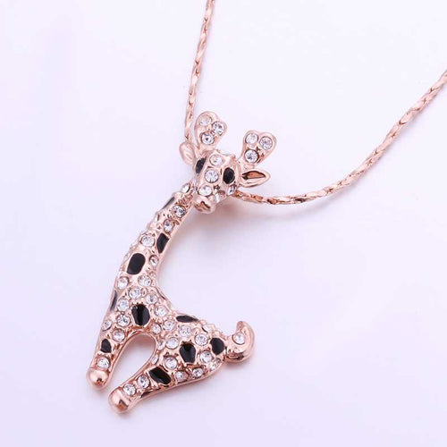 18K Gold Plating necklaces deer collares populares horloge ELY