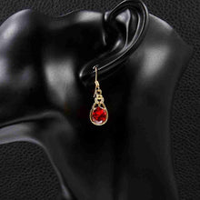 18k gold plated earings jewelry Hand holding crystal ball drop orecchini men jewelry ELY