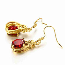 18k gold plated earings jewelry Hand holding crystal ball drop orecchini men jewelry ELY