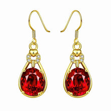 18k gold plated earings jewelry Hand holding crystal ball drop orecchini men jewelry ELY