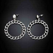 earrings Circular chain stud brinco Jewelry European Style ELY