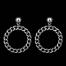 earrings Circular chain stud brinco Jewelry European Style ELY