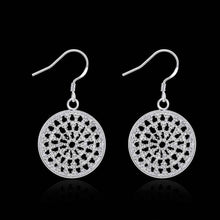 silver earings jewelry Round Bag drop brincos Hand Madeball 112 ELY