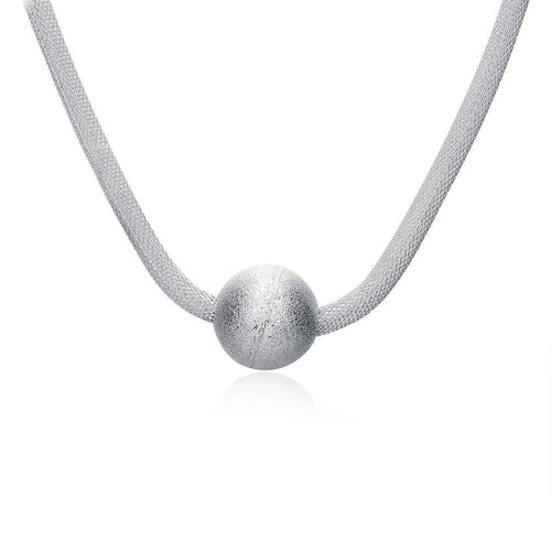 silver pendant Sand Net maxi necklace bone 182 ELY