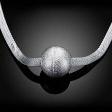 silver pendant Sand Net maxi necklace bone 182 ELY