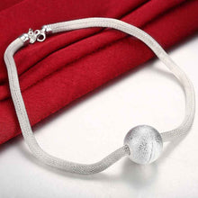 silver pendant Sand Net maxi necklace bone 182 ELY