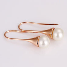 18K Gold Plated earings 1 beads drop earing drop earrings cuff Hand Madeball 315 ELY