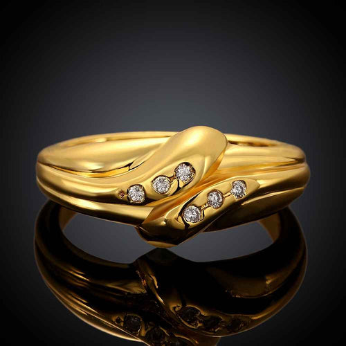 18K Gold Plated rings Sausage anillos bear jewelry SKGR 55 ELY