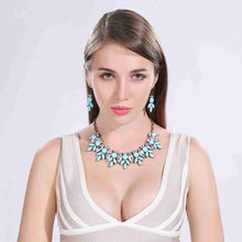 jewelry sets Four fall Pearl Necklace + Earrings african jewelry set collier plastron femme171 ELY