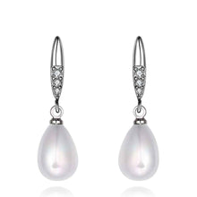 silver earings beads imitation pearl stud cufflinks bijoux 264 ELY