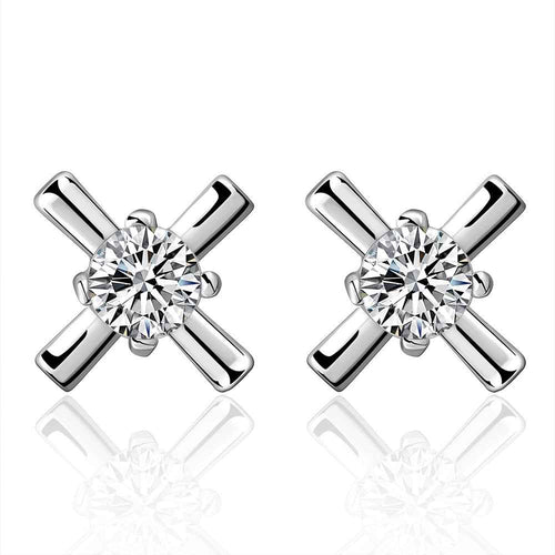 silver earrings crossfit stud cufflinks Personalized 271 ELY