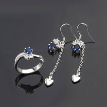 silver jewelry set red drop heart R+E african jewelry set wedding jewelry 5 ELY