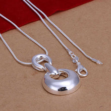 silver necklaces Horseshoe gros collier femme bijoux12 ELY