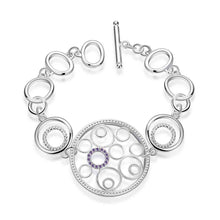 silver plated bracelets amp bangles Heart-shaped insets pulseira feminina fine jewelry HBH 53 ELY