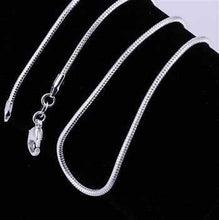 silver plated chains 2M 16-24inch Snake bijoux femme 3 ELY