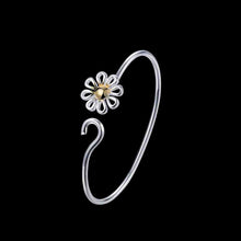 silver plated friendship bangle Small Chrysanthemum Women Wedding Bracelet diy HBB 62 ELY