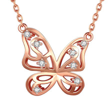 18K Gold Plating pendant necklace butterfly pendant corrente de prata masculina charm223 ELY