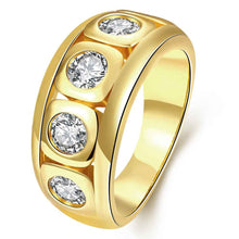 18k gold plated ring Winding inlaid crystal anillos charms ELY