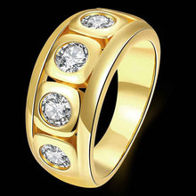 18k gold plated ring Winding inlaid crystal anillos charms ELY