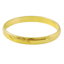 24k gold plated charms bangle garving flower women pulseras joias HBB 48 ELY