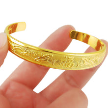 24k gold plated charms bangle women bracelet Personalized HBB 45 ELY